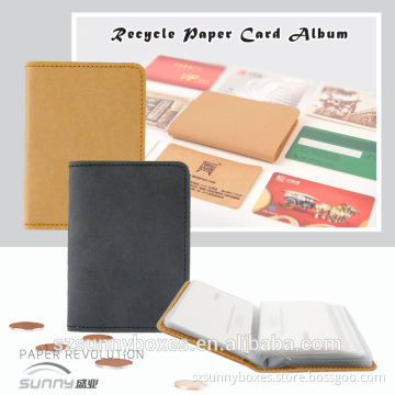 Ultra Slim Waterproof Recycle Kraft Paper ID Card Name Card Holder Album Bag